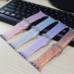 Smart Watch Strap Transparent Glitter Silicone