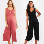 AliExpress Hot Sale Fashion Casual Maternity One-piece Wide Leg Pants Cropped Pants Maternity Wear