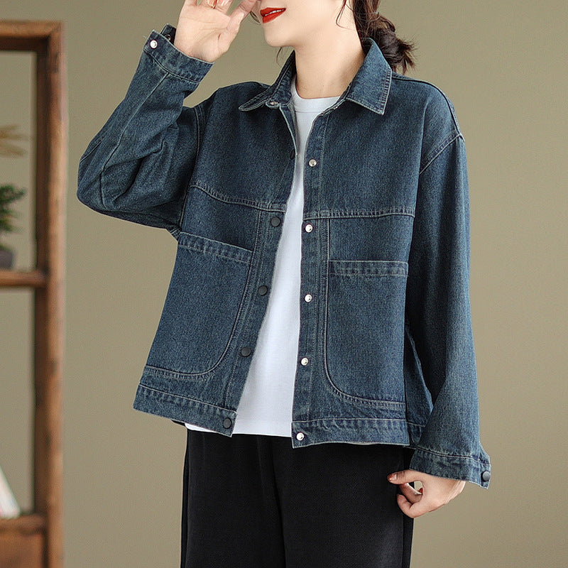 Women's Autumn Vintage Denim Jacket
