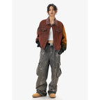 American Retro Loose Wash Denim Jacket Coat