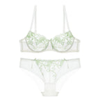 Women's embroidered bra set
