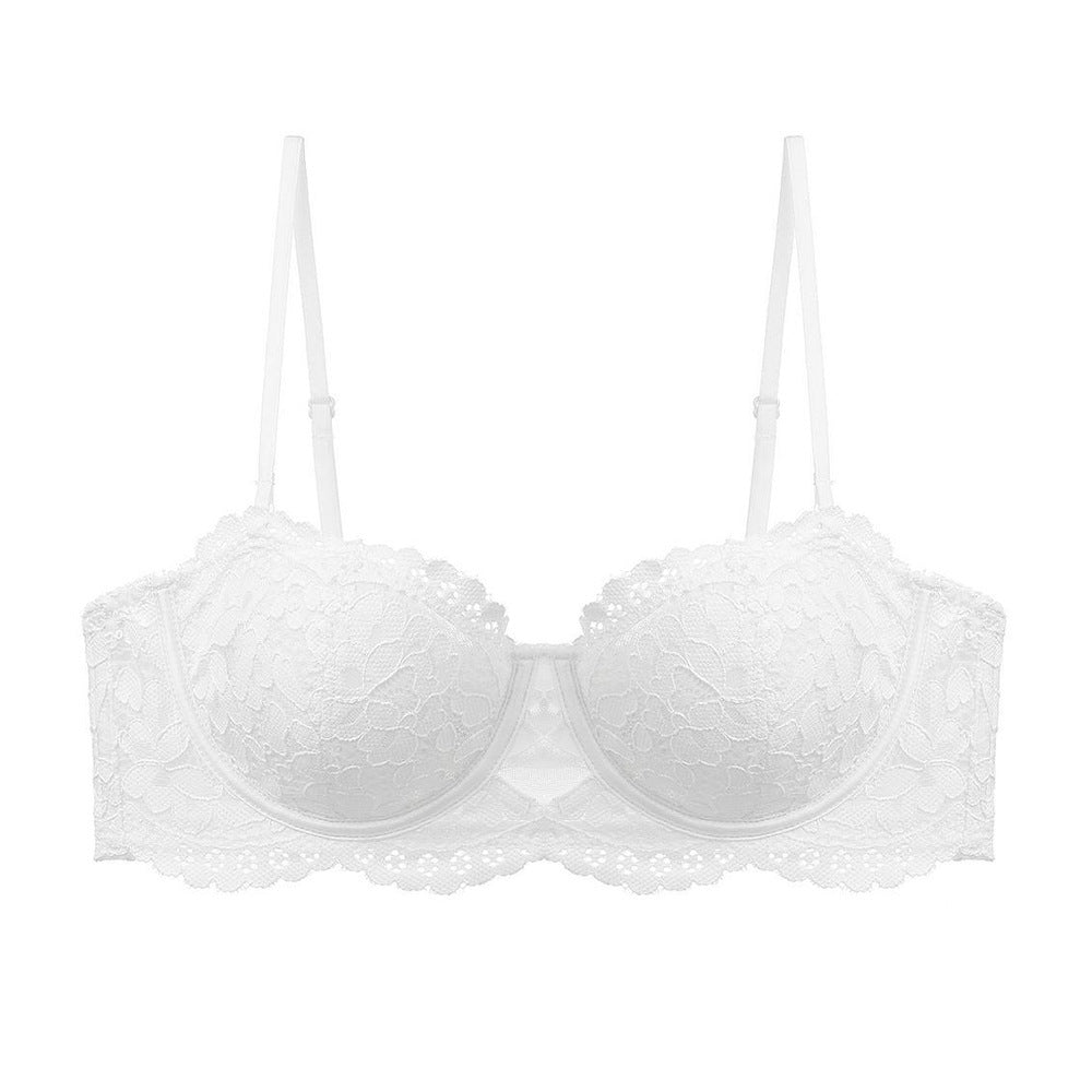 French Style Sexy Lace Bra Embroidered Soft Steel Ring Thin Cotton Bra