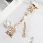 Pearl Butterfly Bracelet Zinc Alloy Metal Strap